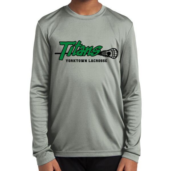 Youth PosiCharge Polyester Longsleeve T-shirt Thumbnail